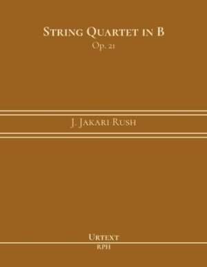 String Quartet in B, Op. 21: Full Score and Parts